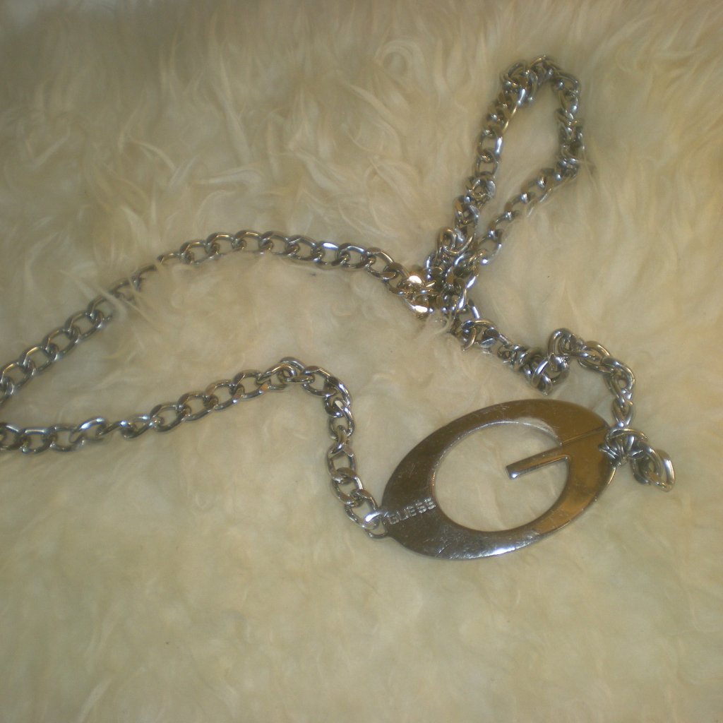 Guess Brand Chain Belt Silver Y2k Vintage 45 Guess Brand Chain Belt Silver Y2k Vintage 45